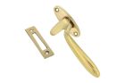 Window fastener polished brass left