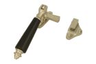 Window fastener (1890) satin nickel ebony Right