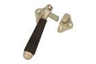 Window fastener (1908) satin nickel ebony Right