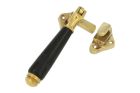 Window fastener (1908) polished brass bakelite Right