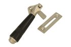 Window fastener reversible satin nickel bakelite (1908)