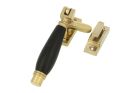 Window fastener reversible polished brass ebony (1928)