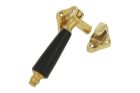 Window fastener polished brass bakelite Right(1915)