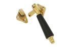 Window fastener polished brass ebony Left (1904)