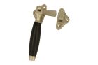 Window fastener (1929) satin nickel ebony Right