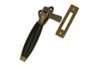 Window fastener reversible antique brass ebony (1929)