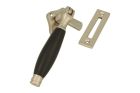 Window fastener reversible satin nickel ebony (1926)