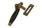 Window fastener reversible antique brass ebony (1926)