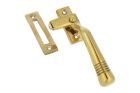 Window fastener (1915) polished brass left