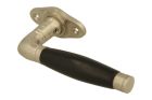 Window handle with rosette satin nickel ebony (1926)