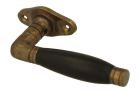 Window handle with rosette antique brass ebony (1926)