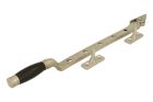 Window stay satin nickel ebony 300mm (1926)
