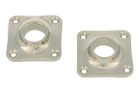 Pair escutcheons nickel Øhole 15mm