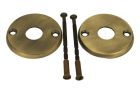 Round Door Knob Rosette 2-Pack antique brass for TM-400 om*