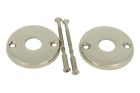 Round Door Knob Rosette (2-Pack) nickel for TM-400 n*