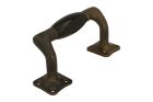 Window sash lift handle 115mm antique brass, bakelite (1932)