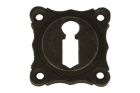 Elegant key escutcheon cast iron grey. Price per piece
