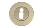 Key escutcheon satin nickel round concealed escutcheon Ø 50mm