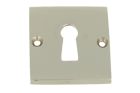 Square key escutcheon "Bauhaus” in nickel