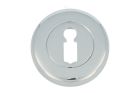 Key escutcheon chrome round concealed escutcheon