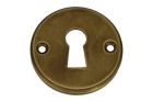 Round rosette with key hole Ø 50mm antique brass
