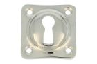 Escutcheon with key hole nickel. Price per piece