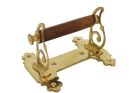 Elegant toilet paper holder polished brass elegant model