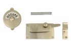 Libre-Occupé door lock for toilet 92×52mm satin nickel