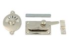 Libre-Occupé door lock for toilet 70×39mm nickel