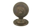 Handrail bracket end piece antique brass, Øhandrail 40mm