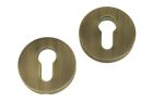 Safety-escutcheon antique brass lacquered