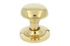 Door knob round polished brass (1930)