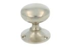Door knob round satin nickel