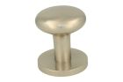 Modern design round door Knob brushed nickel