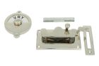 Vrij-bezet door lock for toilet nickel 92x52mm