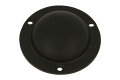 Cover escutcheon brass black powder coated Ø 42mm height 13mm