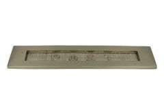 Letter plate embossed "POST" satin nickel