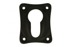 Euro cylinder escutcheon brass powder coated. Price per piece