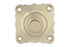 Bell push satin nickel 40x40mm