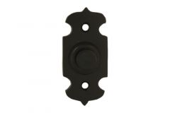 Bell push brass black powder coated 25x55mm