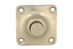 Bell push satin nickel 39x39mm