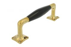 Pull handle modern design 170mm polished brass bakelite