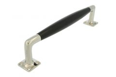 Pull handle modern design 250mm nickel ebony