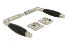 Door handles nickel ebony pair (1926)