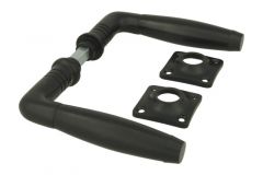 Door handles "Ton model 400 serie" black powder coated ebony