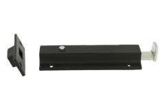 Tower bolt with with spring nickel/black