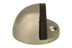 Door stop satin nickel floor mounting round 45mm