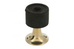 Door stop polished brass floor/wall mounting 35mm×55mm