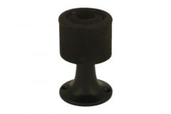 Door stop black floor/wall mounting 35×55mm