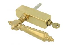 Handle Tilt & Turn with lock (1890) polished brass